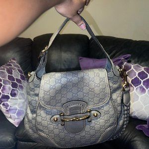 Gucci Gray Two Way shoulder bag